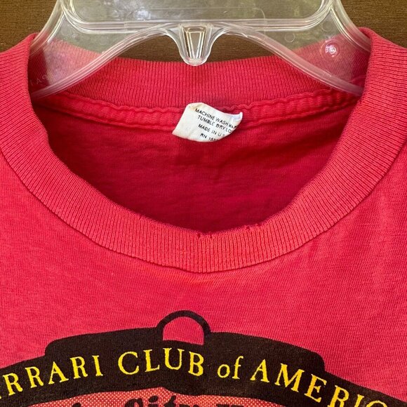 Vintage 1989 Ferrari Club of America Virginia City Tee Shirt Size XXl - Picture 7 of 16